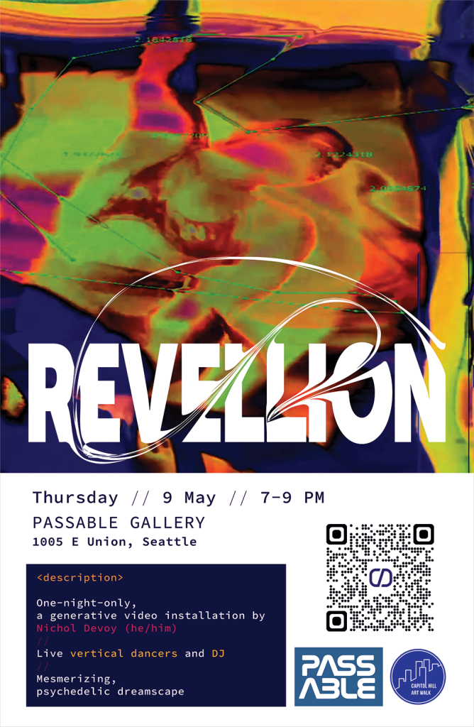 Respychled art show poster